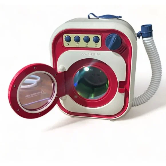 Vintage Childrens Toy Washing Machine With Buttons & Spinning Drum - Picture 7 of 8